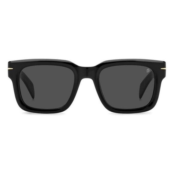 New DAVID BECKHAM Black Square DB 7100/S 807IR Sunglasses Women - Picture 2 of 5